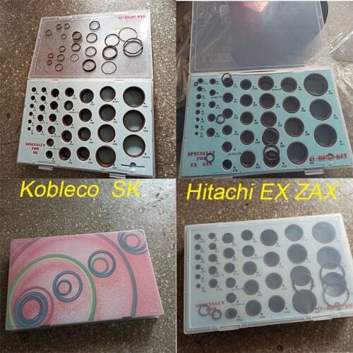 For Kobelco Hitachi Excavator O-RING KIT SK EX ZAX Oring Box with High Heat Resistance