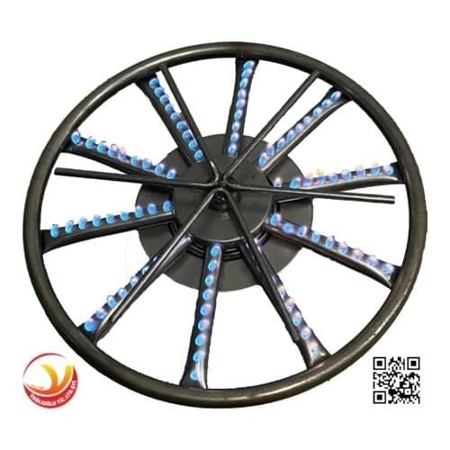 Kunefe Stove Top Flame Adjustable Turkish Kunefe Kadayif Soba Roasting Dessert Kebab Crepe Stove 360 ° Rotating LPG Gas Header