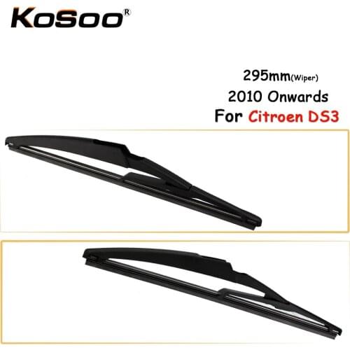 KOSOO Auto Rear Car Wiper Blade For Citroen DS3,295mm 2010 Onwards Rear Window Windshield Wiper Blades Arm,Car Accessories