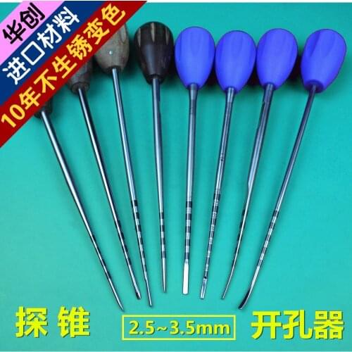 Medical orthopedic instrument probe cone spinal rod screw system minimal invasive Cervical vertebra Pedicle screw hole Reamer