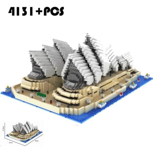 New Diamond Block Famous City Architecture Sydney Opera House Model Block Brick Childrens Toy Gift