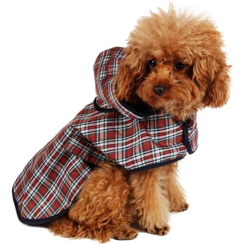 Dog Clothes Light Weight Rain Coat Pet Jacket Reflective Rain Pet Adjustable Waterproof Breathable Coat S/M/L/XL Pet Apparel