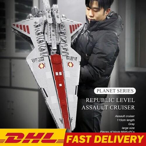MOULD KING Star Plan Toys The MOC Republic Attack Cruiser Model Building Blocks Assembly Bricks Toys Kids Christmas Gifts 05077