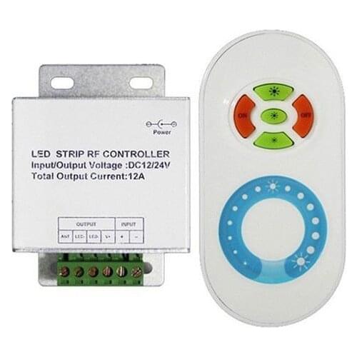 RF led touch dimmer,DC12-24V input,max12A output,used for the single color led strip,modules.etc