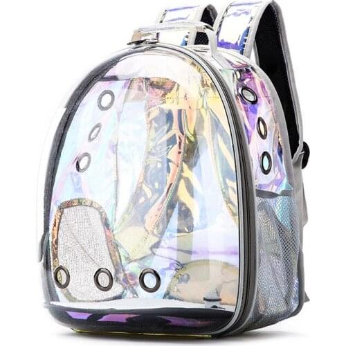 Pet Backpack Cat and Dog Go Out Breathable Space Capsule Reflective Pet Bag Portable Transparent Travel Backpack Fashion Cat Box