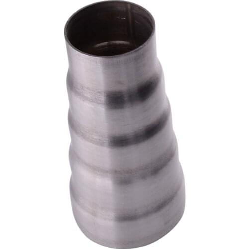 Universal Car Stainless Steel 145mm Exhaust Connector Pipe Auto Reducer Adapter Muffler Tube 5 Layer