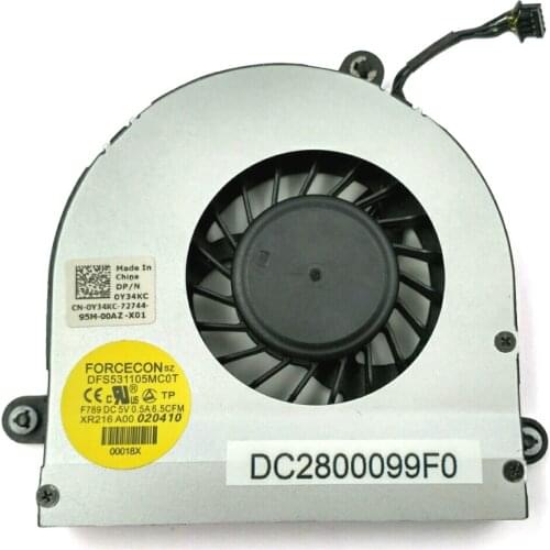 New Laptop Fan For Dell Alienware M17X R3 R4 R5 Series CPU Cooling Fan 0XVXVH DC28000CMF0 DC2800099F0