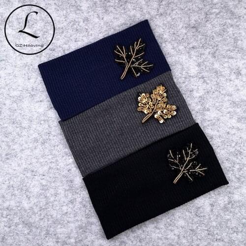 Fashion New Summer Women Tree Beads Striped Headbands Soft Cotton Stretch Headwear Hair bands Accessory For Ladies Female Girls