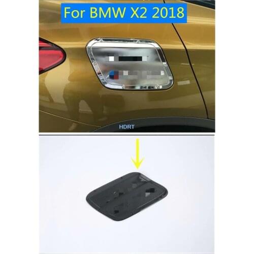 1pc Oil Cap Fuel Tank Cap Cover Stickers Sequined Decoration For BMW X2 2018 Carbon fibre/ABS chrome Car Accessories