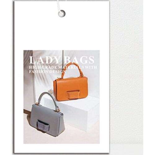 200pcs/lot 300gsmFree shipping customized paper labels price tags custom bag hangtag