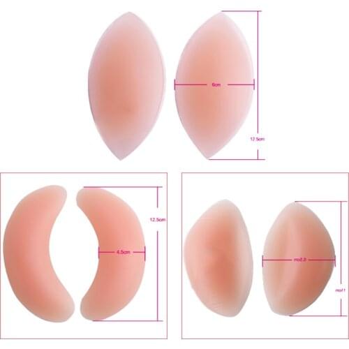 2019 Silicone Gel Breast Bra Inserts Pads Breast Enhancer Nipple Cover Push up Bikini Swimsuit Padded Bra Pads Bra Fitting 25