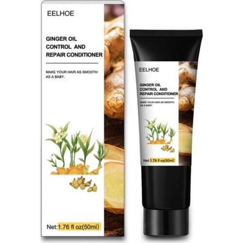 50ml Hair Care Essence Extract Conditioner Ginger Hair Conditioner Repairs Frizzy Make Hair Soft Smooth Deep Repair Keratin Hair