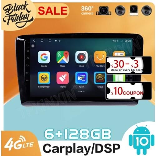 Android 10 128GB for Volkswagen Santana 2012 2017 Car GPS Navigation Auto Radio Stereo Video Multimedia Player Carplay Head Unit