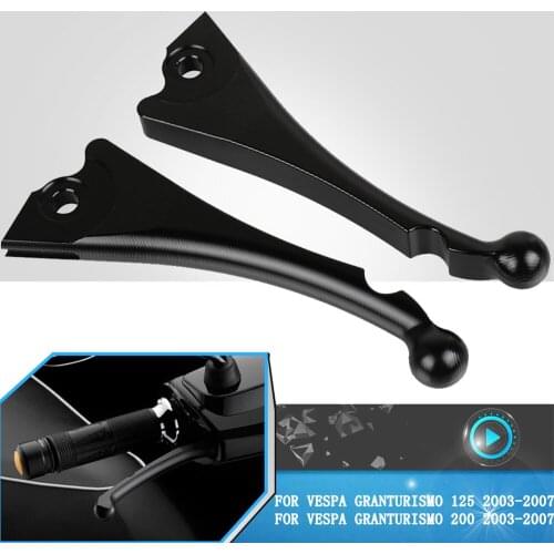 For VESPA Granturismo 125 200 2003 2004 2005 2006 2007 Scooter Side Brake Clutch Lever And Handle Grips Motorcycle Accessories