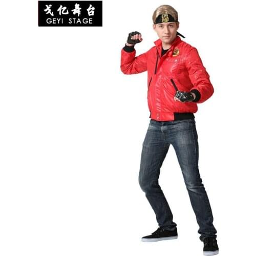 The Karate Adult Red Jacket Luxury Halloween Costume Cosplay Coat Sweatshirt Taekwondo Sportswear Karate Suits