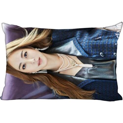 New Arrival Custom Han Ye Seul Satin Pillowcase 35x45cm (one side) Printed Zipper Pillow Cover Custom your image gift