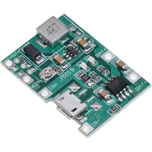 10PCS 3.7V 4.2V Lithium Li-ion 18650 Battery Charger Board DC-DC Step Up Boost Lithium Battery Charging Step-Up Board Module