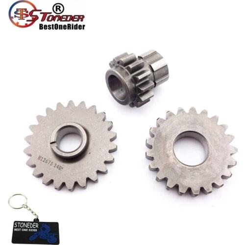 STONEDER Idler Driven Bridge Kick Strat Gears For YX 150 160cc YX150 YX160 Engine Pit Dirt Motor Bike Motorcycle Motocross