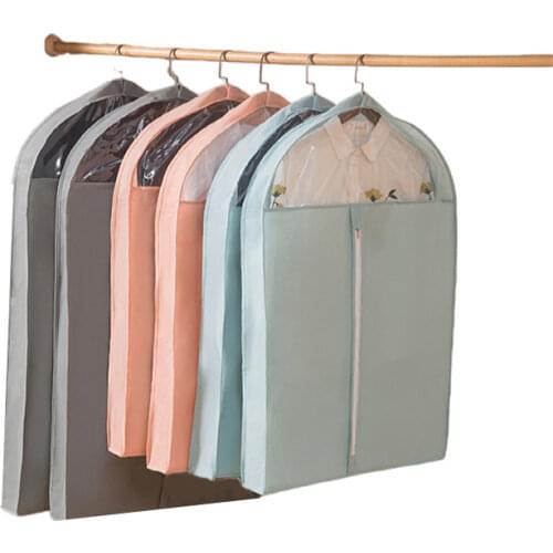 Clothing Dust Cover Household Three-Dimensional Suit Storage Washable Dampproof Container Fur Coat Bag Non-Woven Fabrics
