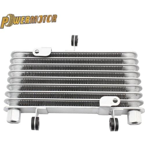 Motorcycle Oil Cooler Oil Engine Radiator Aluminum 125ml Cooling Radiators for 125CC-250CC Motorcycle Dirt Bike ATV