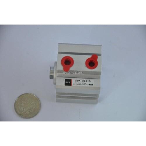 SDA32*15 Rc1/8' compact cylinder SNS pnematic parts Airtac type actuator air cylinder Hydraulic cylinder SDA Series M14*1.5