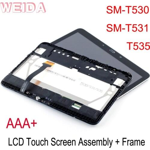 WEIDA LCD Replacment 10.1" For Samsung Galaxy Tab 4 10.1 SM- T530 T531 T535 LCD Display Touch Screen Assembly