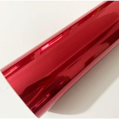 High stretchable Red Car Chrome Mirror Vinyl Wrap Film Sticker Electro Coating Car Body Wrapping Motorcycle Automobiles
