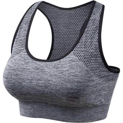 Women Sport Bra Top Black Padded Yoga Brassiere Fitness Sports Tank Top Female Sport Yoga Bra Push Up Sports Bra fit 60-120CM