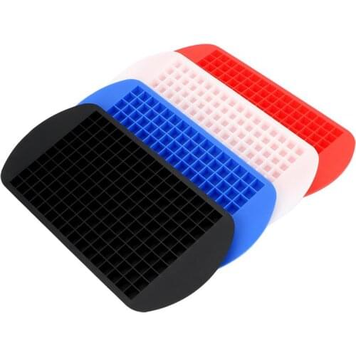 2pcs Silicone Mini Ice Cube Trays 160 Small Ice Cube Molds Easy Release Ice Cube Tool for Whiskey Cocktail