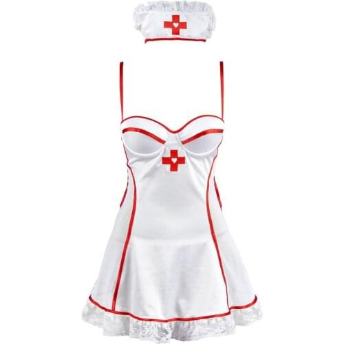Erotic Lingerie for Women Nurse Uniform Body Suits Sexy Costumes Underwear Lace Dress Maid Outfits Adult Sexy Cosplay