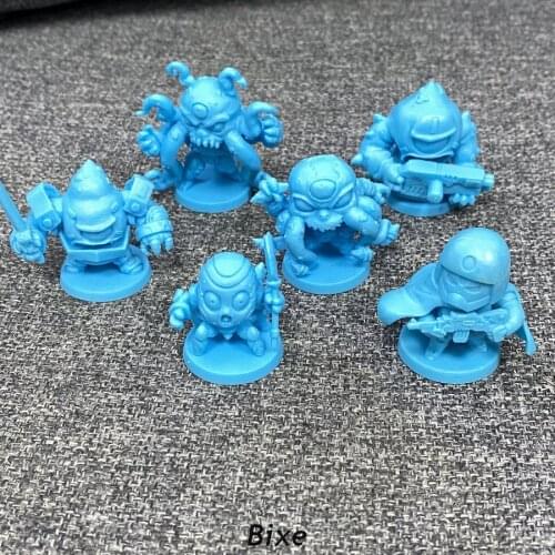 7PCS Enemies Heroes Robot Miniatures Starcadia Quest Board Game Expansion Role Playing Kickstarter Exclusive Figures Toys