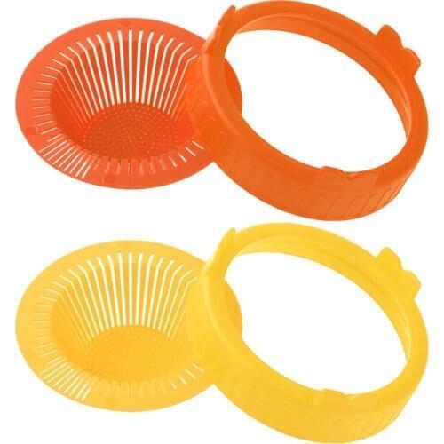 86mm Wide Mouth Jar Screen Sprouting Strainer Lid Kit Growing Bean Broccoli Alfalfa Sprouts Indoor Sprouting CapHousehold Gadget