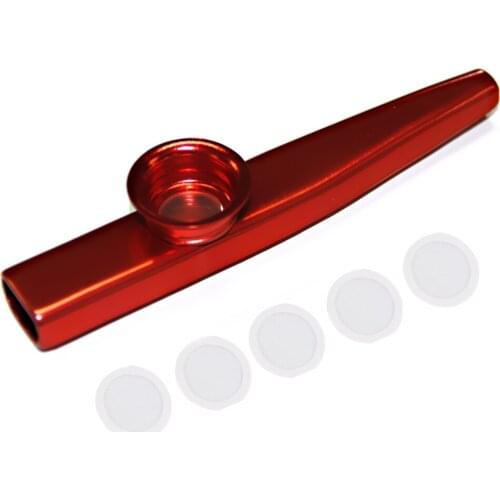 Aluminium Alloy Kazoo with Diaphragm Golden+Aluminium Alloy Kazoo with Diaphragm Purple+Aluminium Alloy Kazoo with Diaphragm Red