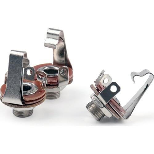 Artudatech 50 Pcs 6.35mm 1/4" Mono Chassis Socket Jack Connector Adapter Plug Accessories Parts