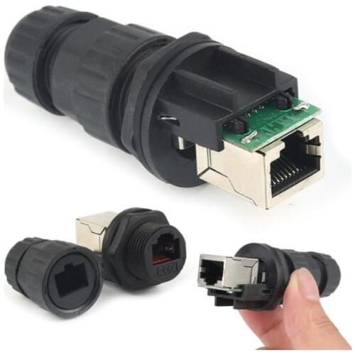 Free shiping 50PCS Waterproof RJ45 connector