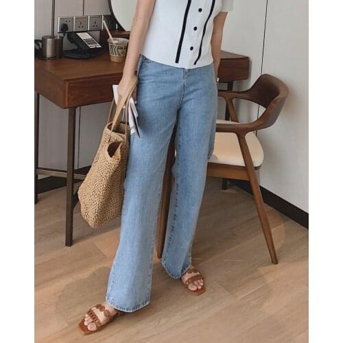 2021 Womens High Waist Wide Leg Straight Denim Pants Jeans Y2k Za Woman Streetwear Girl Vintage Clothes Trouser Mom Baggy Urba