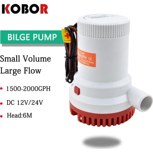 2000gph Boat Bilge Pump 24v High Pressure Bilge Pump 24 V Dc 12v Kayak Rule Water Electric 2000 Gph 12 Volt Accessories Marin