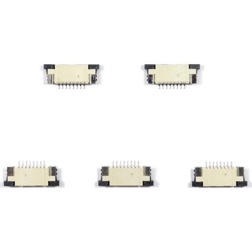 8 Pin 0.5mm 1mm Pitch FFC/FPC Flexible Flat Cable ZIF Connector Top Contact 5 PCS