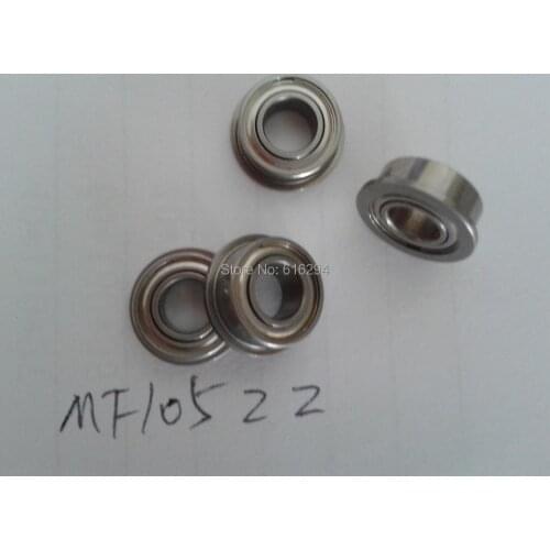 Hot --20PCS high quality MF105ZZ flange side bearing ABEC-5 MF105ZZ flanged ball bearings---Free Shipping