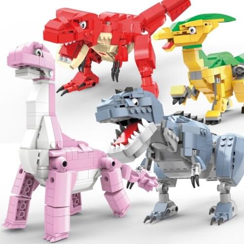 NEW Jurassic Dino World Tyrannosaurus Rex Stygimoloch Brachiosaurus Building Kits Bolcks Bricks Dinosaurs figures Raptor kid Toy