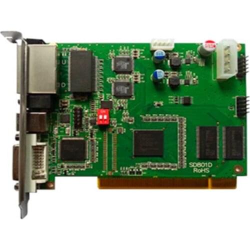 Linsn ts/sd801/802 full clolor rgb 1024*640 / 1280*512 pixel dvi/rj45 port sync led display TS801D Syncronous sending card