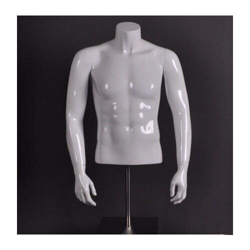 Best Quality Fashionable Male Half Mannequin New Arrival Men Upper Body Model Professional Manufacturer Factory In China