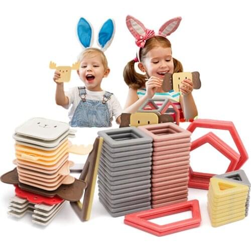 Animals Magnetic Designer Toy Magnet Bircks DIY Building Blocks Accessories Building Construction Toys For Children Gifts