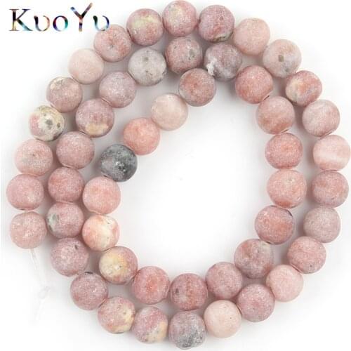 Natural Stone Matte Plum Blossom Jades Beads Round Loose Spacer Beads For Jewelry Making 4/6/8/10/12mm Diy Bracelet Necklace