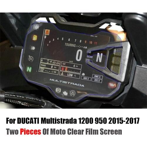 New Two Piece In One Parcel For DUCATI Multistrada 1200 950 2015 2016 2017 2018 Cluster Scratch Protection Film Screen Protector