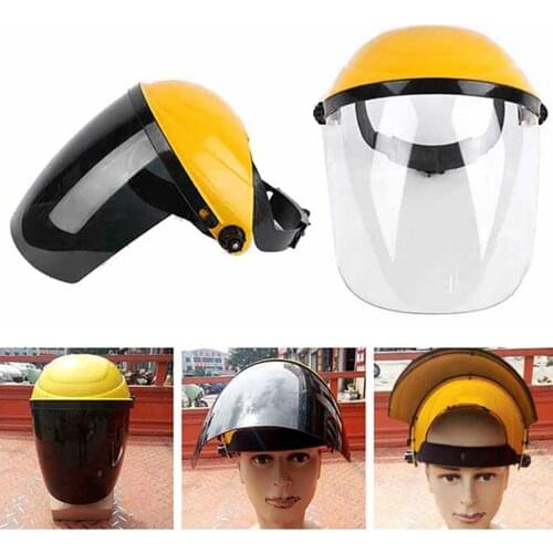 PC Plastic Portable Transparent Protective Welder Face Cover Welding Helmet Auto Darkening Anti Splash Safety Shield Visor