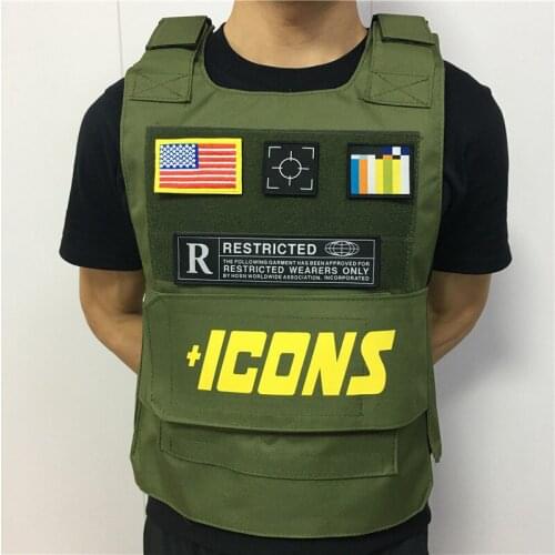 Hot Mens Sleeveless Tactical Vest Fashion New Design Street Military Large Capacity Adjustable Portable Security Clothes