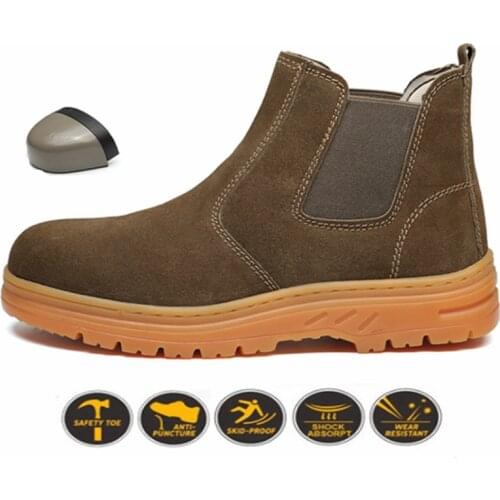 Work & Safety Boots Indestructible Shoes Safety Shoes Men Puncture-Proof Work Sneakers Men Work Shoes Chelsea Boots Winter Shoes