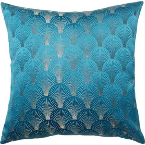 Modern Simplicity Sector Jacquard weave Pillow Case Gray Cushion Cover Chair For Sofa Home decoration Throw Pillow