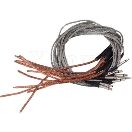 Yibuy Under Saddle Bridge Soft Piezo Pickup for 6 &12 Strings Acoustic Guitar Pickup Pack of 10